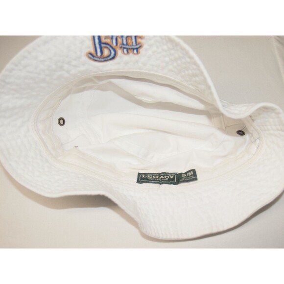 PITT Panthers Bucket Hat White with Pitt in blue & Gold Size S/M Unisex NEW - Picture 3 of 7